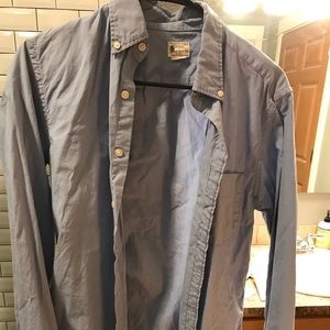 J crew men’s light blue button up